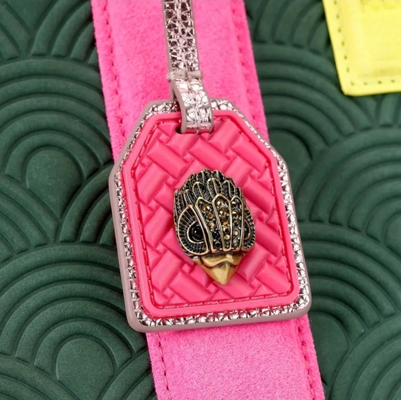 💚🔹️Kurt Geiger🔹️ London southbank Suede Rainbow Embossed tote bag (Msrp $398) - Picture 7 of 9